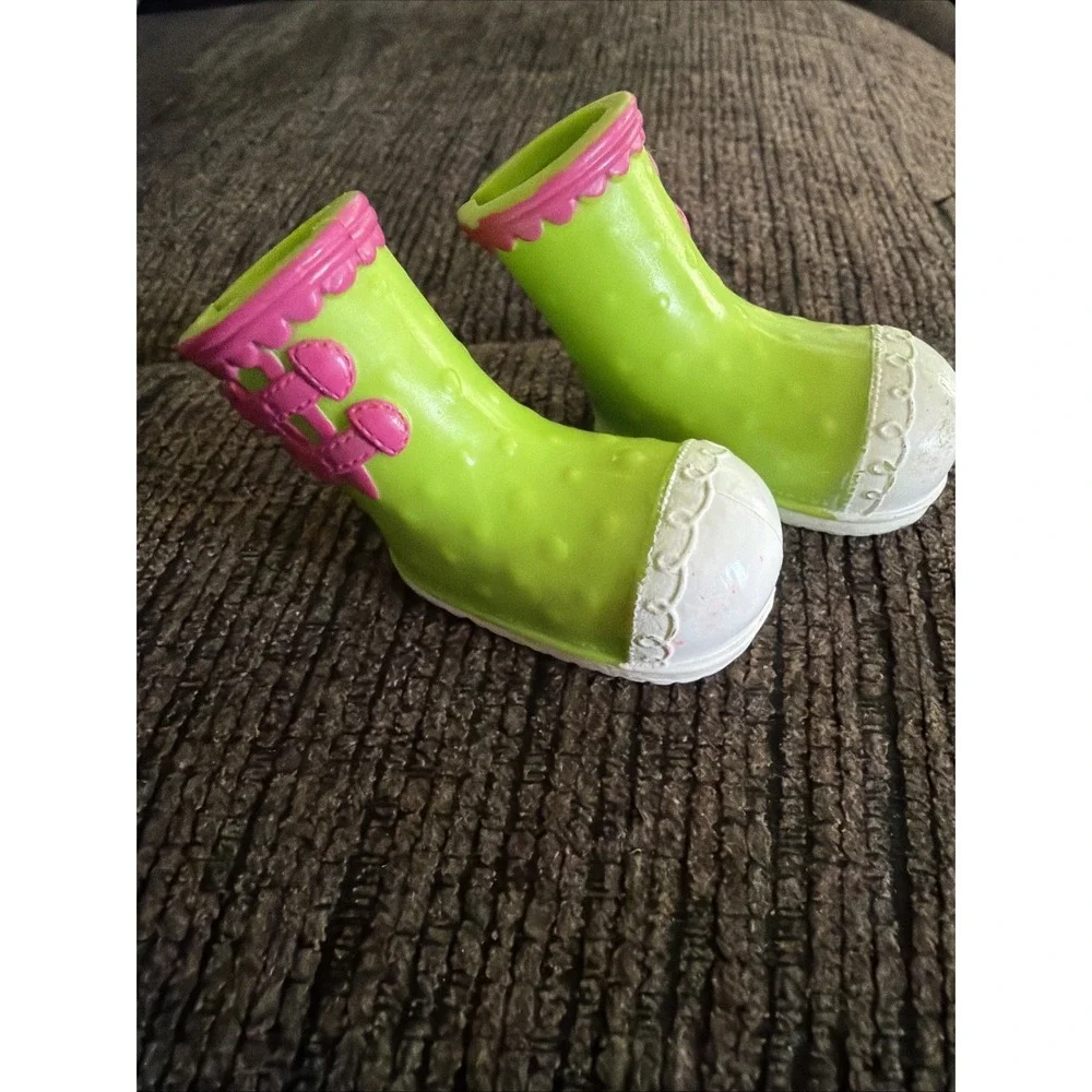 Lalaloopsy Green pink white BOOTS SHOES ONLY REPLACEMENT for Full Size Doll